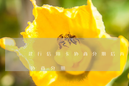 建行信用卡协商分期后再次逾期么 建设银行协商分期
