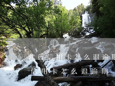 建行信用卡怎么退逾期費(fèi)-建行信用卡怎么退逾期費(fèi)