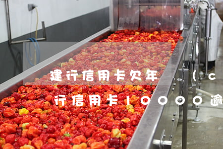 建行信用卡欠年費產(chǎn)生逾期(建行信用卡10000逾期兩年)