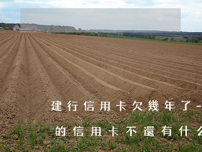 建行信用卡欠幾年了-建設(shè)銀行的信用卡不還有什么后果