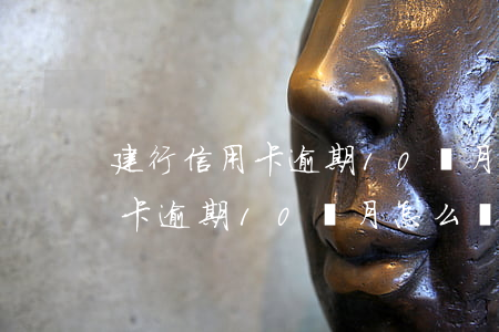 建行信用卡逾期10個月怎么處罰(建行信用卡逾期10個月怎么處罰了)