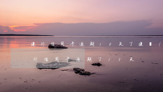 建行信用卡逾期10天了(建設(shè)銀行信用卡逾期了15天)