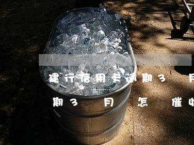 建行信用卡逾期3個月會怎樣(建行信用卡逾期3個月會怎樣催收)
