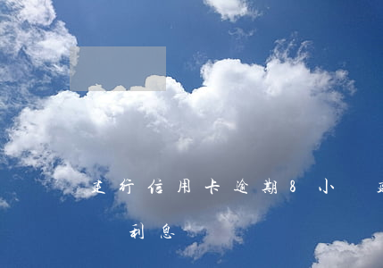 建行信用卡逾期8小時 建行信用卡逾期8小時利息