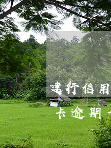 建行信用卡逾期不還的后果是-建行的信用卡逾期一天對自己信用有影響?