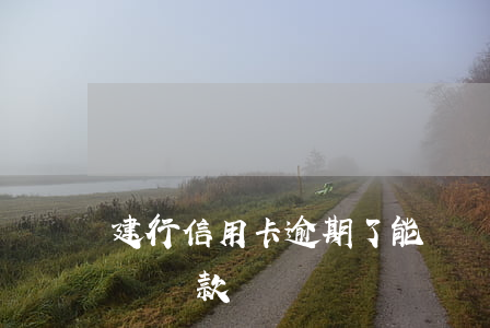 建行信用卡逾期了能車貸(信用卡逾期可以用車貸款嗎)