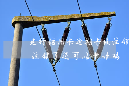 建行信用卡逾期卡被注销了吗(建行的信用卡注销了还可以申请吗)