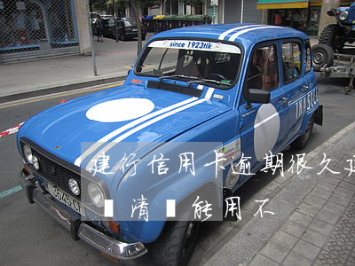 建行信用卡逾期很久(建行信用卡逾期很久了,還清還能用不)