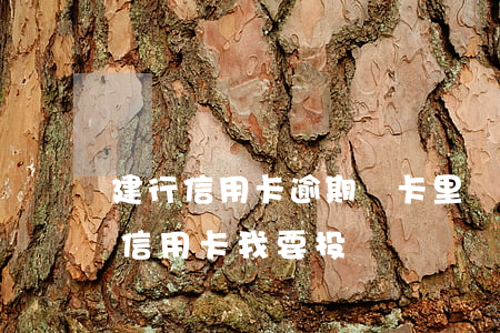 建行信用卡逾期從卡里劃扣(建行強制劃扣還信用卡我要投訴)