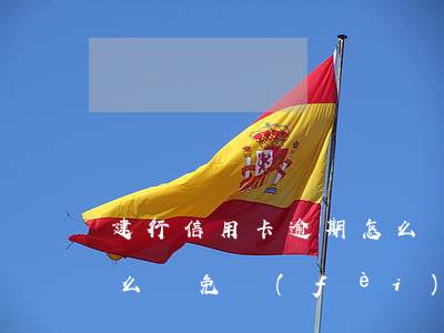 建行信用卡逾期怎么減免(建行信用卡逾期怎么減免費(fèi)用)