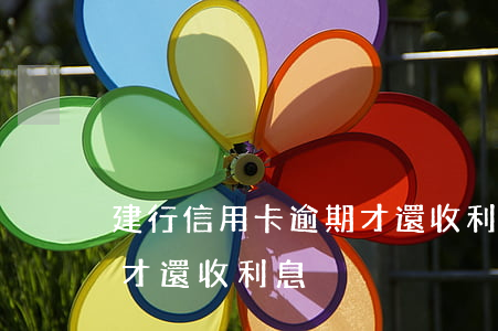 建行信用卡逾期才還收利息(建行信用卡逾期才還收利息)