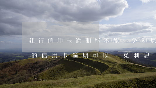 建行信用卡逾期能不能減免利息-建設銀行的信用卡逾期可以減免利息嗎?