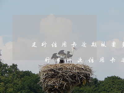 建行信用卡逾期被要多少錢(建設(shè)銀行有一次信用卡逾期怎么辦)
