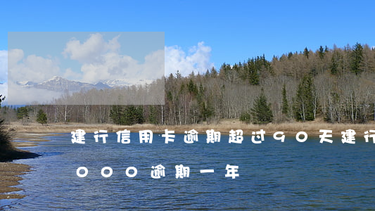 建行信用卡逾期超过90天(建行信用卡22000逾期一年)