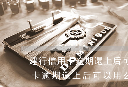 建行信用卡逾期還上后可以用么-建行信用卡逾期還上后可以用么嗎
