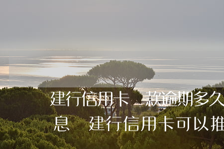 建行信用卡還款逾期多久才會(huì)停息(還建行信用卡可以推遲幾天)