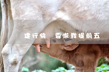 建行快貸要求我提前五個月還款-