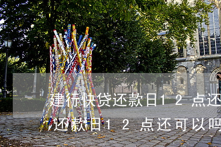 建行快贷还款日12点还可以吗-建行快贷还款日12点还可以吗怎么还