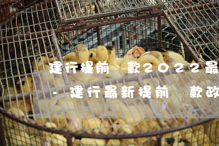 建行提前還款2022最新規(guī)定-建行最新提前還款政策