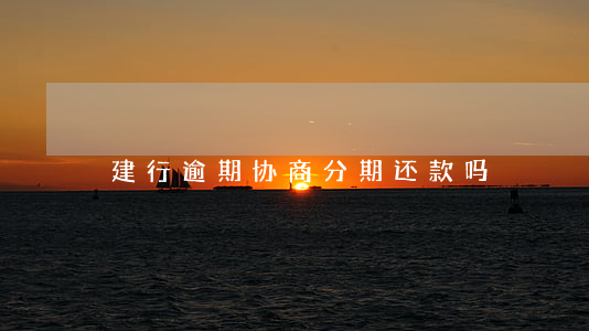 建行逾期协商分期还款吗