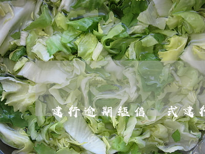 建行逾期短信樣式（建行信用卡逾期證明模版）