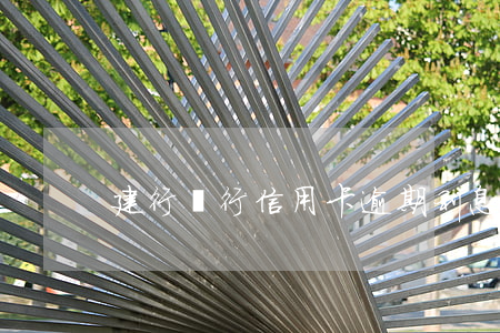 建行銀行信用卡逾期利息