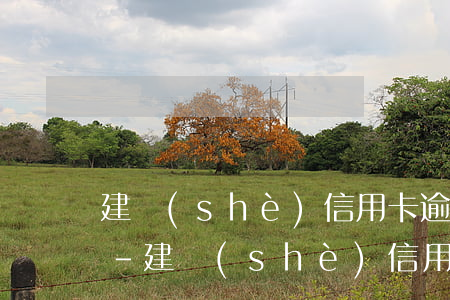 建設(shè)信用卡逾期5個月5000-建設(shè)信用卡逾期5個月會被起訴嗎