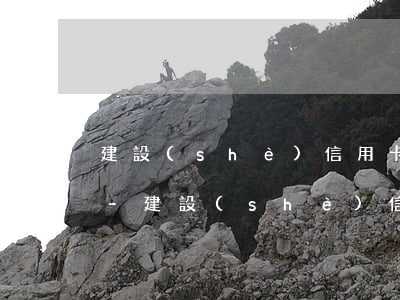 建設(shè)信用卡逾期上征信了怎么辦-建設(shè)信用卡逾期上征信了怎么辦啊