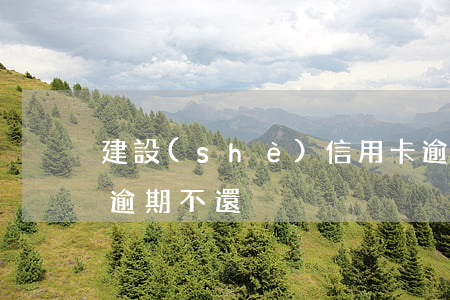 建設(shè)信用卡逾期不還款(欠信用卡逾期不還)