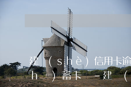 建設(shè)信用卡逾期還能辦理儲(chǔ)蓄卡嗎-建設(shè)信用卡逾期還能辦理儲(chǔ)蓄卡嗎現(xiàn)在