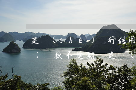 建設(shè)銀行信用卡幾天內(nèi)還款不逾期-建設(shè)銀行信用卡幾天內(nèi)還款不逾期了