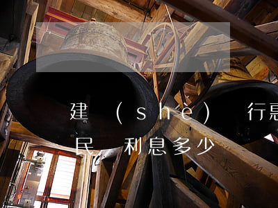建設(shè)銀行惠民貸逾期幾天(建行惠民貸利息多少)