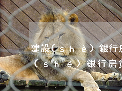 建設(shè)銀行房貸三千逾期一天（建設(shè)銀行房貸三千逾期一天）