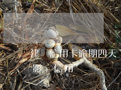 建設信用卡逾期四天會上征信嗎(逾期四天會影響信用嗎)