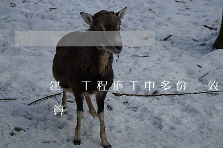 建設工程施工中多份無效合同工程價款的結算