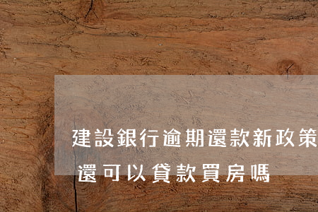 建設銀行逾期還款新政策(建設銀行有過逾期還可以貸款買房嗎?)