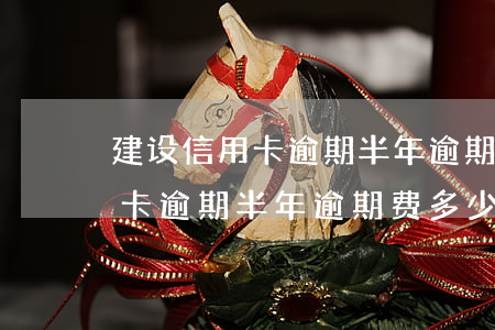 建设信用卡逾期半年逾期费多少-建设信用卡逾期半年逾期费多少钱