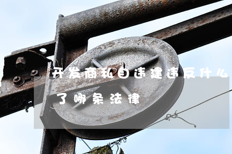 开发商私自违建违反什么法律(私自建房违反了哪条法律)