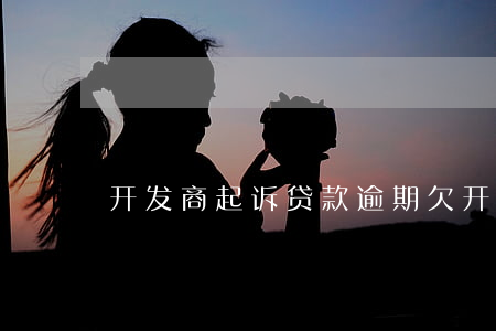 开发商起诉贷款逾期(欠开发商房款被起诉)