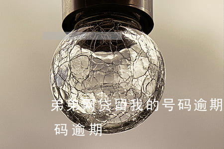 弟弟网贷留我的号码逾期(弟弟网贷留我的号码逾期)