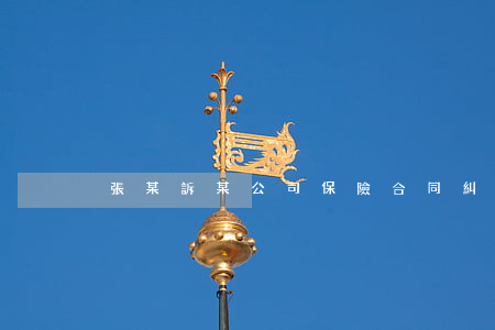 張某訴某公司保險合同糾紛案