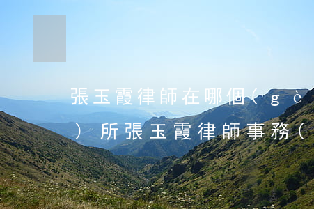 張玉霞律師在哪個(gè)律師事務(wù)所(張玉霞律師事務(wù)所地址在哪里)