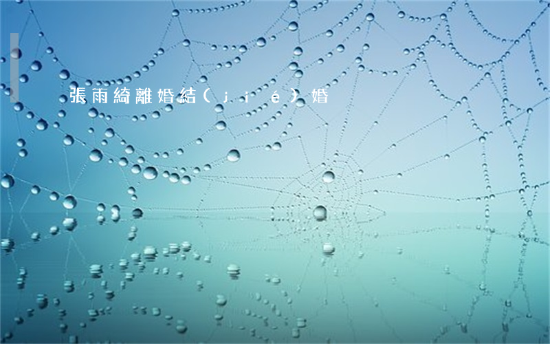 張雨綺離婚結(jié)婚