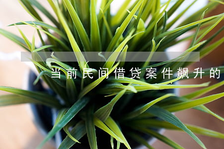 当前民间借贷案件飙升的原因、难题与解决