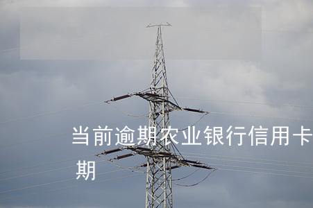 当前逾期农业银行信用卡(农商银行信用卡逾期)