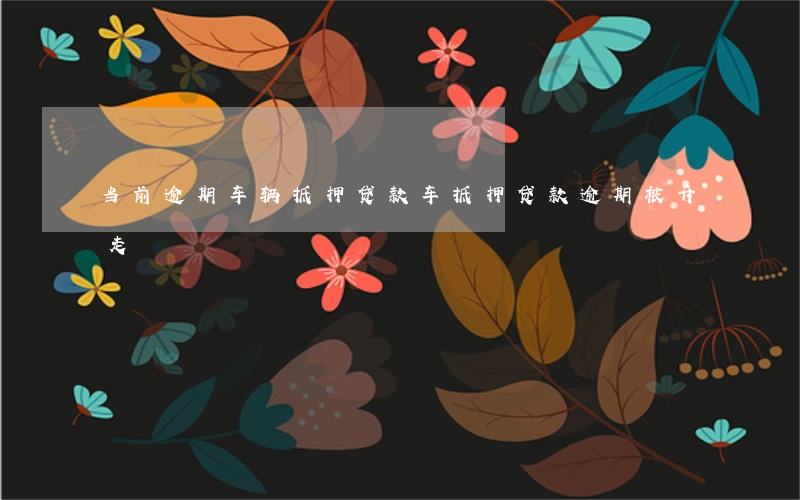 当前逾期车辆抵押贷款(车抵押贷款逾期被开走)