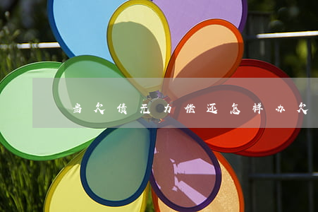 当欠债无力偿还怎样办(欠债无力还钱怎么办)