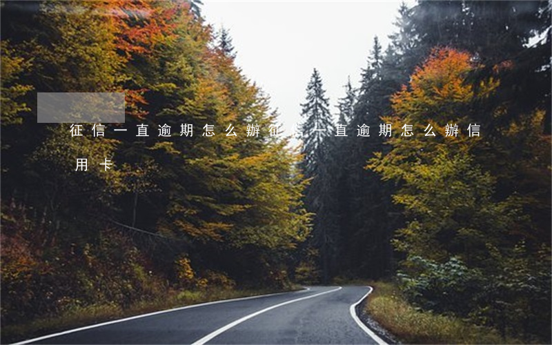 征信一直逾期怎么辦(征信一直逾期怎么辦信用卡)