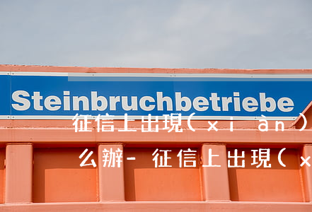 征信上出現(xiàn)一次信用卡逾期怎么辦-征信上出現(xiàn)一次信用卡逾期怎么辦啊