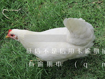 征信不是信用卡逾期(征信當(dāng)前有逾期申請(qǐng)信用卡會(huì)被拒絕嗎)